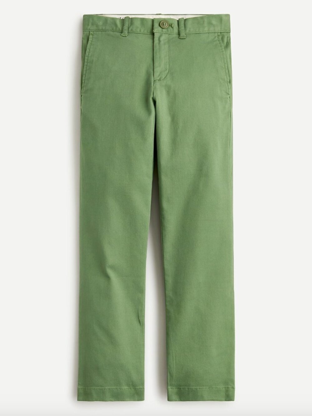 J Crew Crewcuts Green Chino Stretch Chino Pants Slim fit Size 4